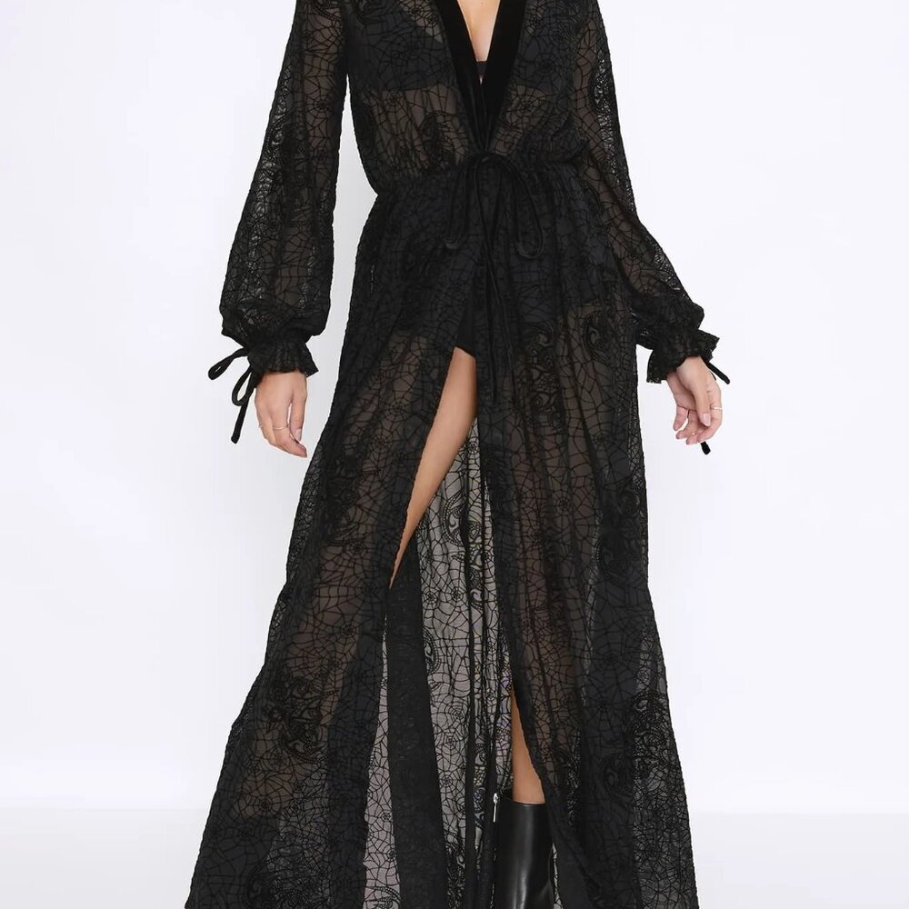 WEBS AND WINGS MAXI ROBE